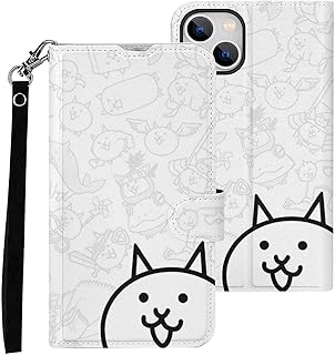 iPhone 14 ケース 手帳型 にゃんこ大戦争 Iphone14ケース アイフォン14 スマホケース おしゃれ あいふぉん14 携帯ケース PUレザー 財布型 人気 ワイヤレス充電対応