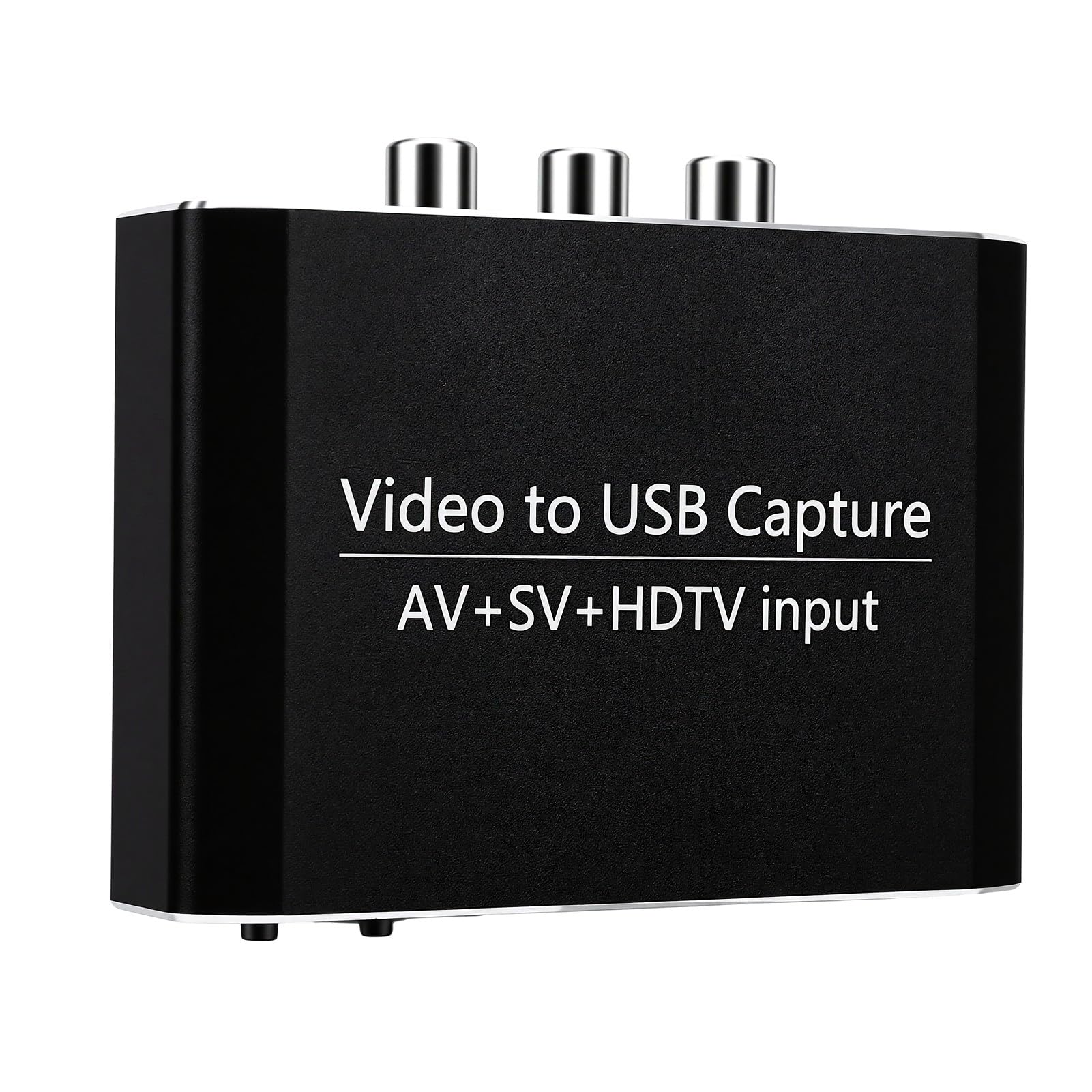 banapoy Convertidor Dispositivo Tarjeta Captura Video USB 3.0, Dispositivo Captura Transmisión para Creadores Contenido, Transmisores,Profesionales,Interfaz Multimedia AV S-Video HD