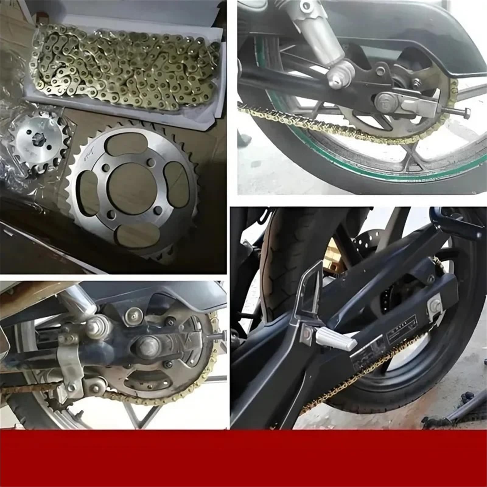 Łańcuch przekładniowy motocykla Do Suzukl ATV Motor Terenowy Zrobił O-ring Łańcuch Motocyklowy Łańcuch