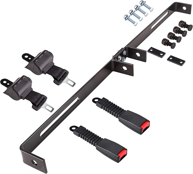 10L0L Universal 2 Passenger Golf Cart Seat Belt Bracket