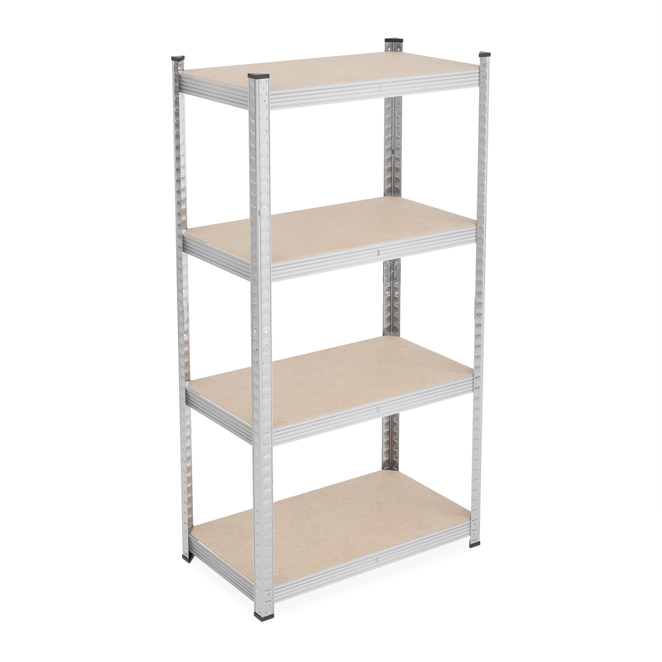 Blauwe Relaxdays Stalen Stellingkast 700 Kg - Opbergrek Garage - 180 Cm Hoog Stellingrek Kelder