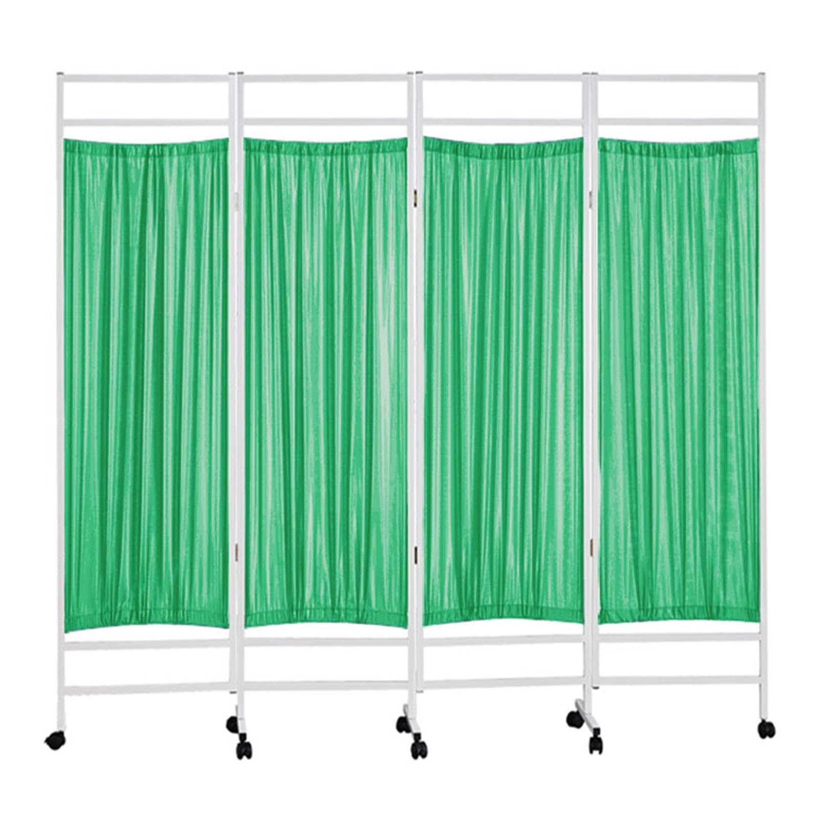 Paravent médical pour isoler un lit de patient avec 4 panneaux mobiles