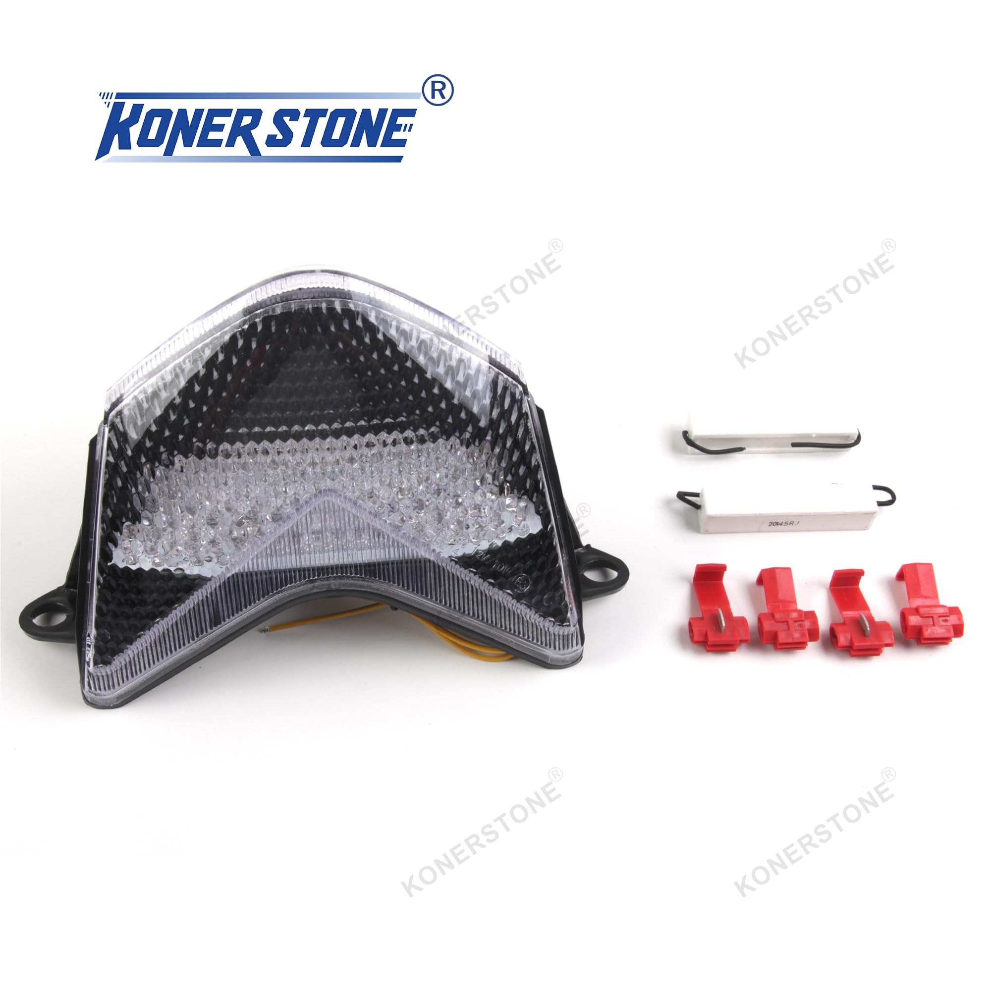 Fanale posteriore per KAWA.SAKI NINJA ZX6R 636 2005 2006 / ZX10R 2006 2007 / Z750S 05-06 Segnale di Girata Freno Fanale Posteriore Integrato Moto Accessori di Ricambio ZX-6R ZX-10R Z750 S