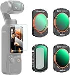 K&F Concept CPL, ND16 + ND64 + ND256 for DJI Osmo Pocket 4/3, 4-Pack Magntic Polarizing ND Kit 28-Layer Coating Optical Glass | CPL+ND16 + ND64 + ND256 for DJI Osmo Pocket 4/3, 4-Pack Magntic Polarizing ND Kit 28-Layer Coating Optical Glass FD161