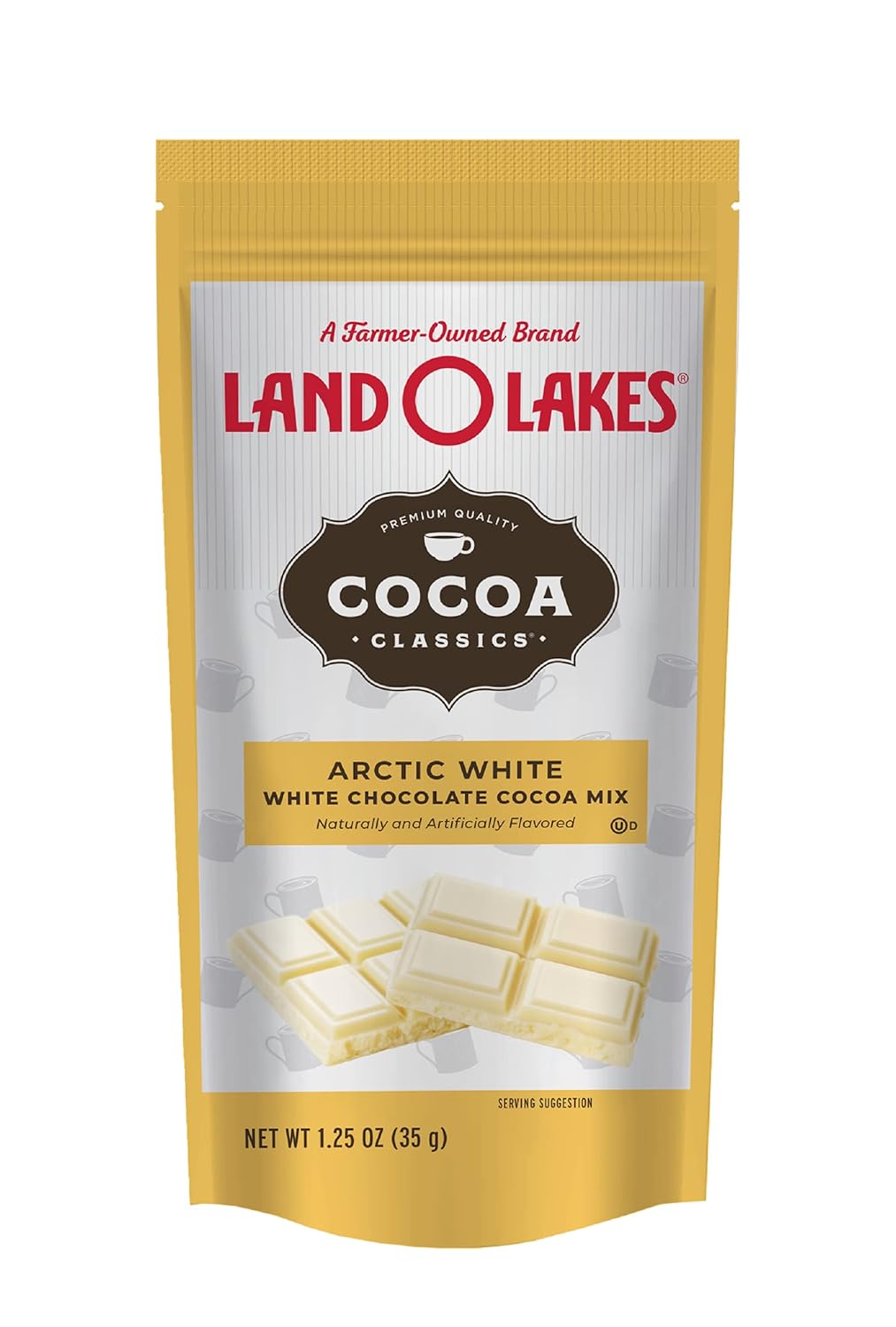 Land O Lakes Cocoa Classics, Arctic White Hot Cocoa Mix, 1.25 Ounce Packets (Pack of 36)