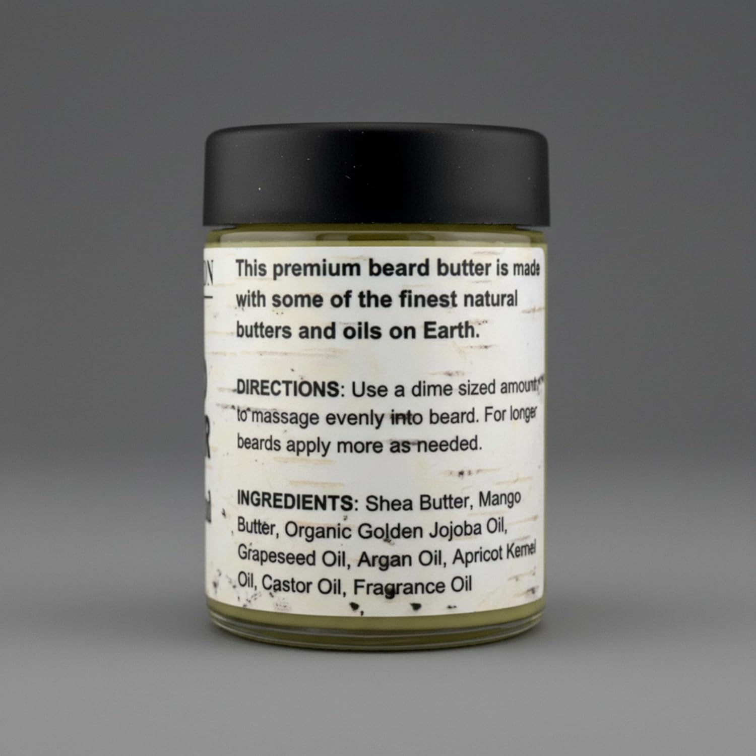 Prohibition Soap BEARD BUTTER | Birchwood Oud | Conditioning, Hydrating Beard Cream With Organic Golden Jojoba Oil and Argan Oil, for All Beard Types, 4 Ounce