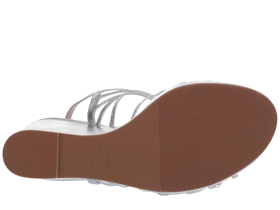 

Stuart Weitzman Saffron (Silver Crinkle Metallic) Women's Shoes