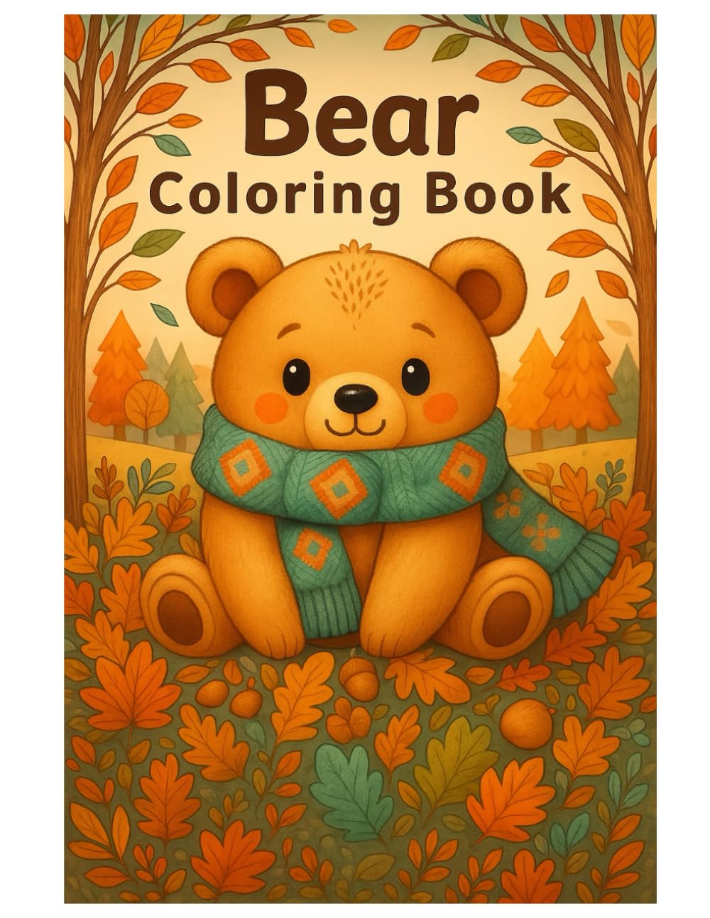 Bear Coloring Book: Cute Bear Illustrations for Relaxing Coloring