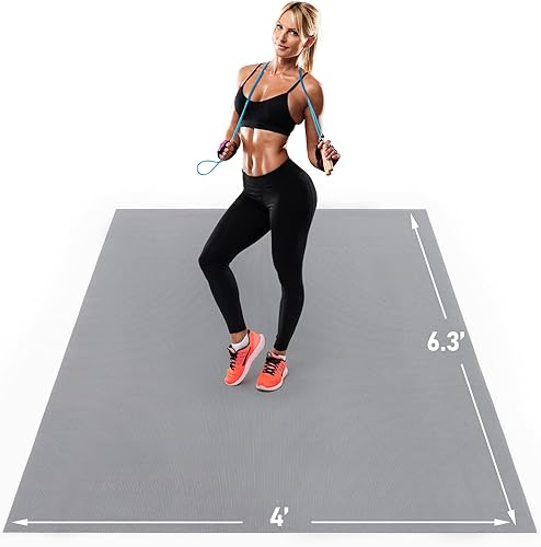 UMINEUX Tapete de ejercicio grande de alta calidad, 0.248 x 0.157 x 0.276in, tapete de entrenamiento extra grande para mujeres y hombres,