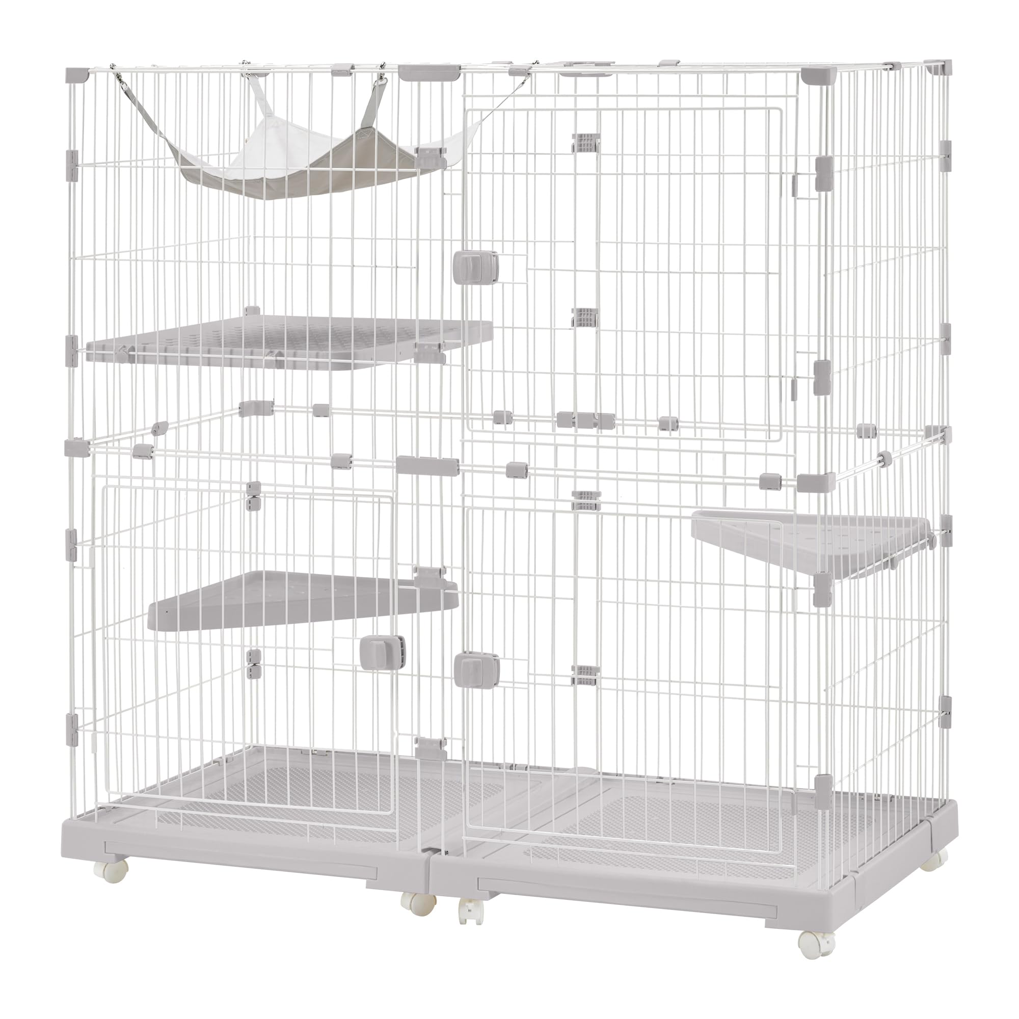 Amazon.co.jp: Purlove 【2025年新仕様】 猫 ケージ キャットケージ 2