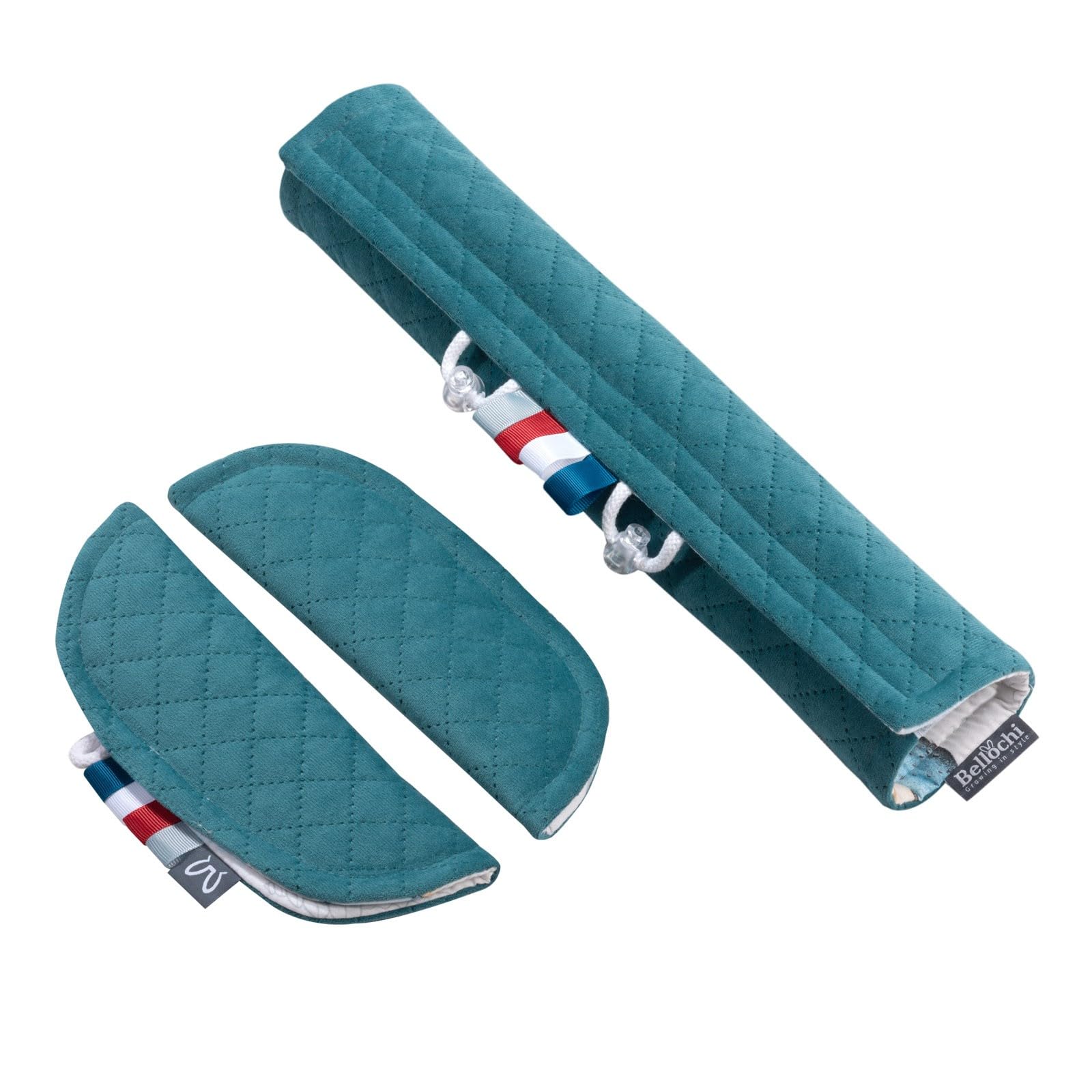 Bellochi | Rivestimento per seggiolino passeggino | fodera universale per passeggino | 85 x 37 cm | cotone e velluto | Verne