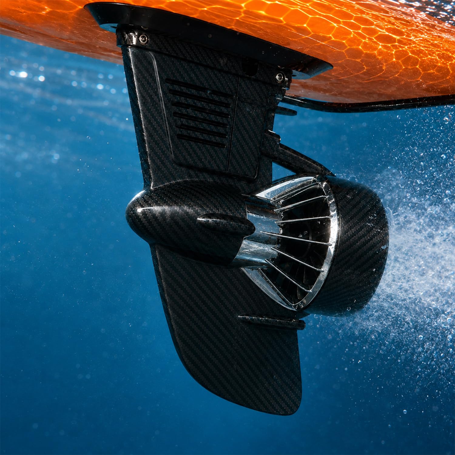 twostronking 160w Sup Electric Fin, Paddleboard Motor, Underwater Thruster, With 288wh Battery and Remote Control Watch, 20km Ultra-Long Range, 3 Adjustable Gears, 3-6km/H, For Stand-Up Paddleboards