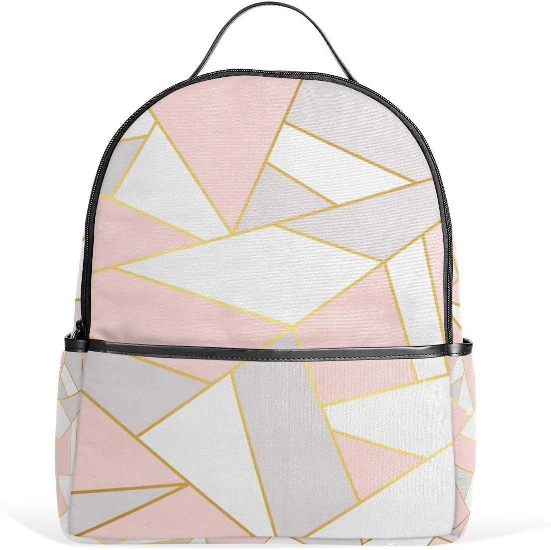 rose gold backpack for school