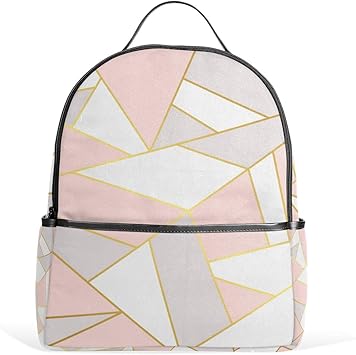rose gold backpack for school