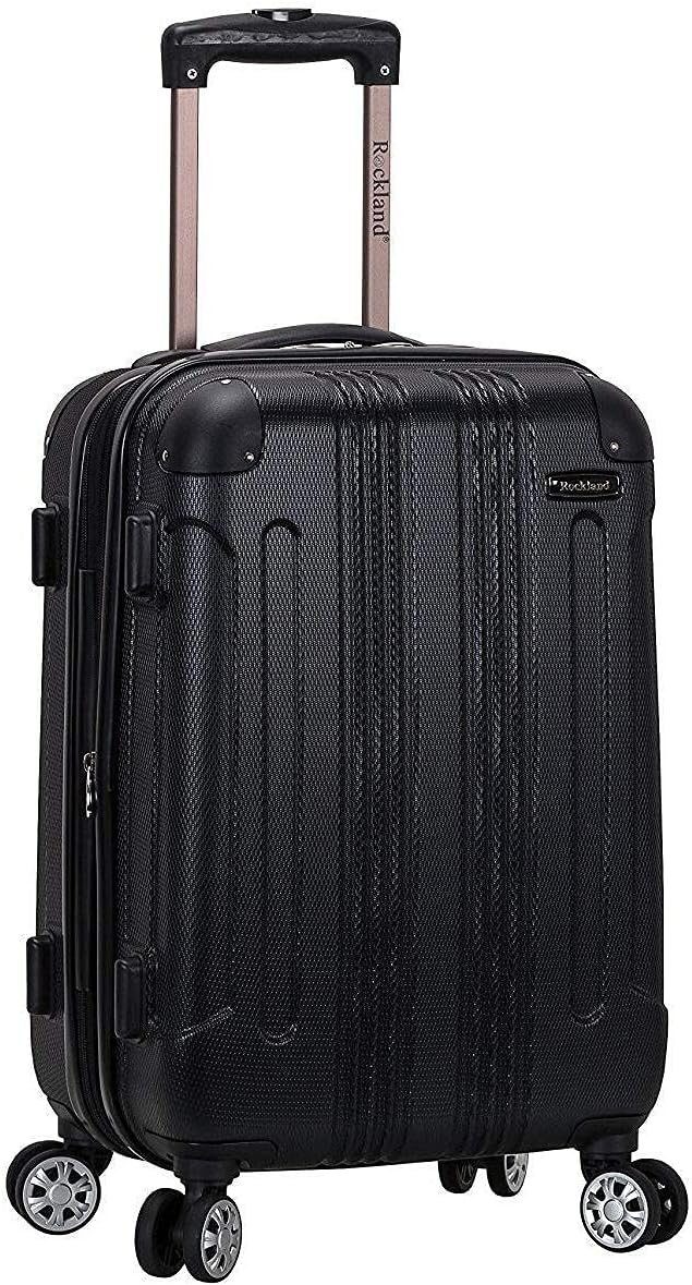 London Hardside Spinner Wheel Luggage, Black, Carry-On 20-Inch