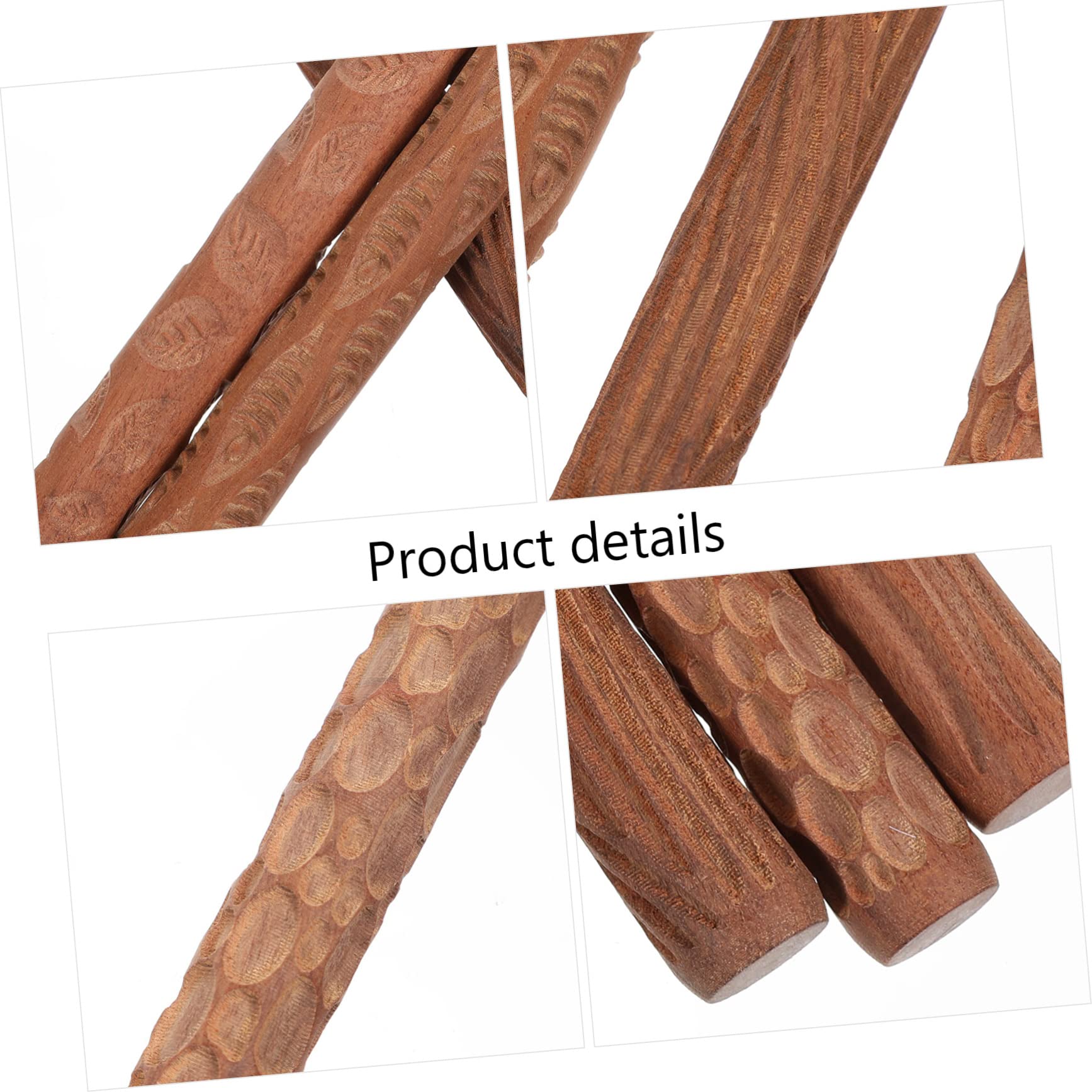 IMIKEYA Rullo per Modellare Argilla in Legno 5 Pezzi, Facile da Usare e Pulire, per Ceramica e Progetti Fai da Te Artigianali