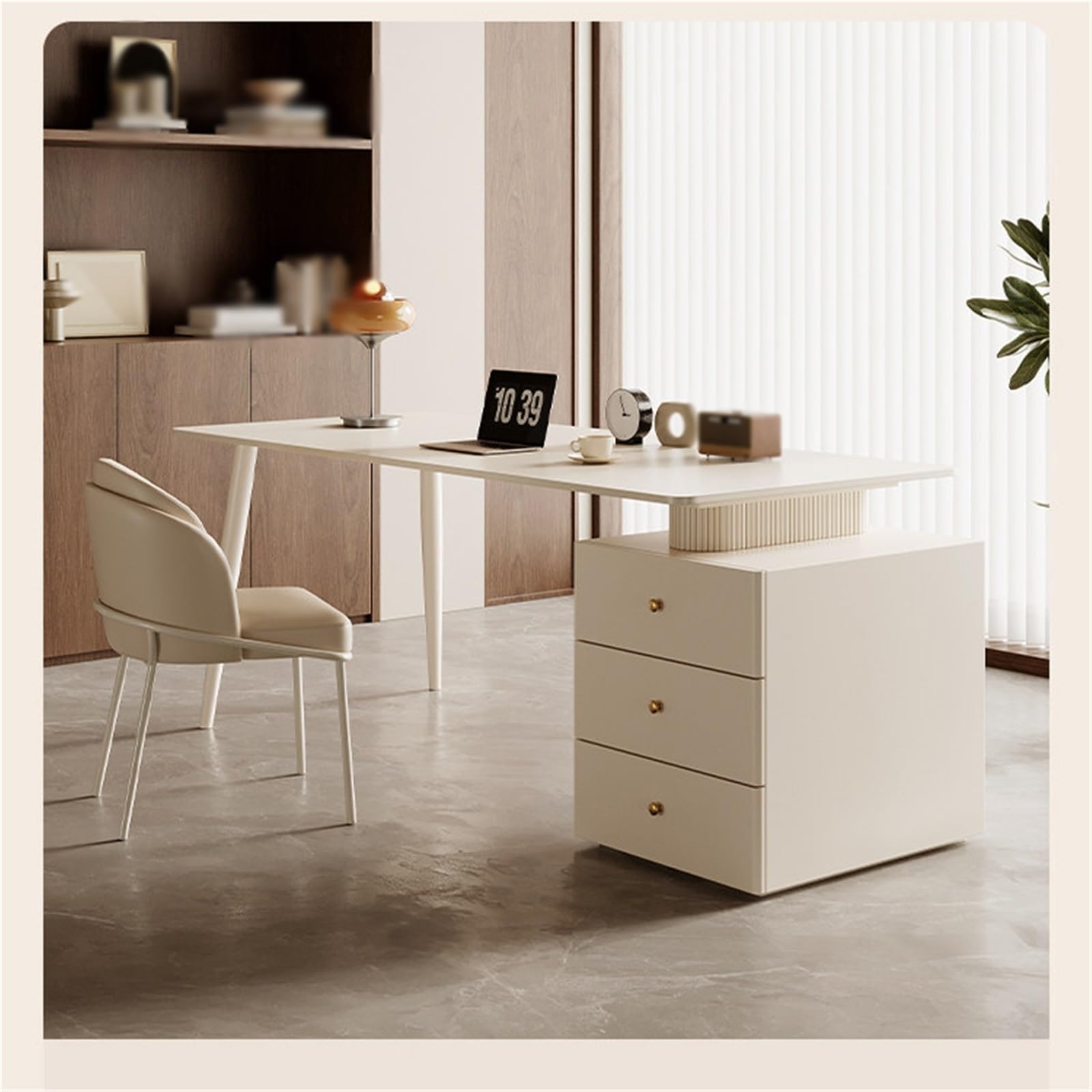 Scrivania for postazione computer con armadietto portaoggetti Scrittoio
