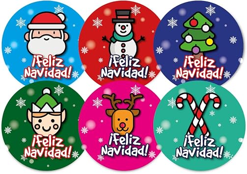 SuperStickers Christmas Praise Stickers in Spanish for Teachers. 144 x 30mm