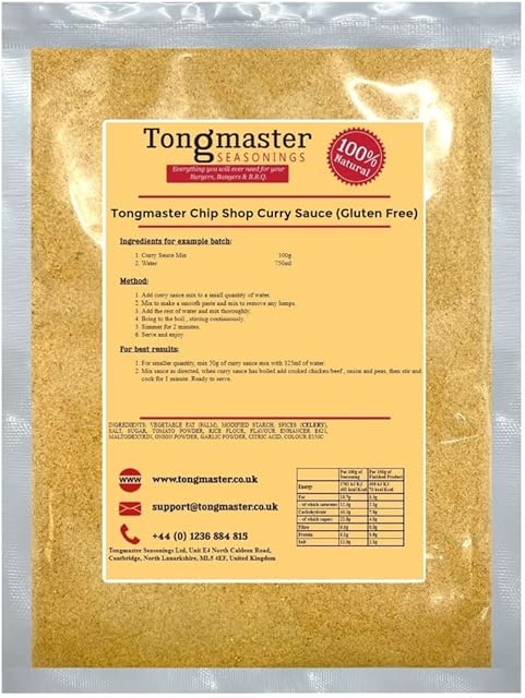 Tongmaster's Chip Shop Curry Sauce (Gluten Free) - 100g
