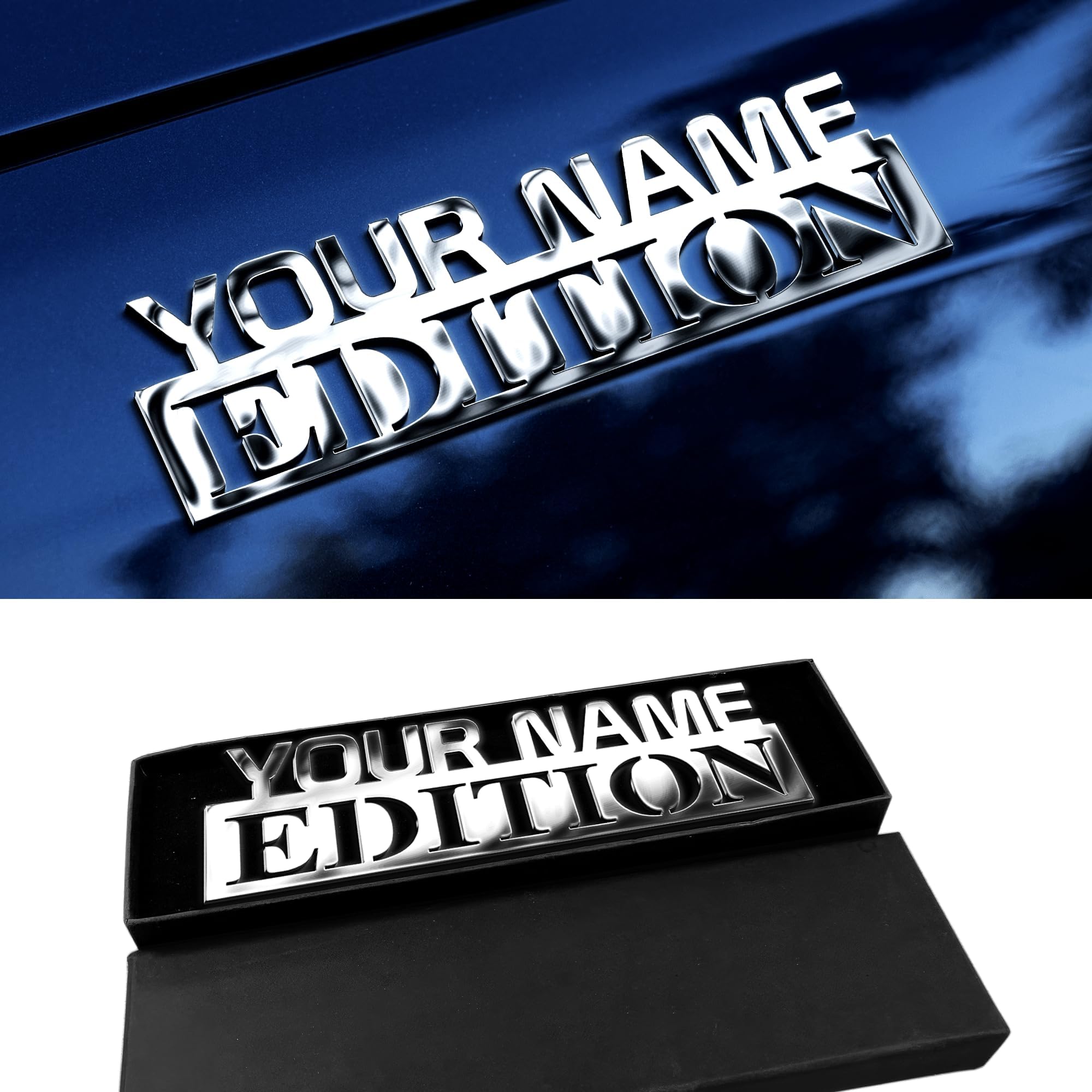 Edition Car Emblem, Custom Metal Emblem Gift for Cars Lovers, Emblems and Badges Side Rear Front Hood Trunk, Personalized Gifts Vechicle Sign Truck Letter