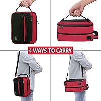 Vista 6 de Tirrinia Lonchera aislante expandible para hombres y mujeres, lonchera reutilizable a prueba de fugas para niños y adultos con correa