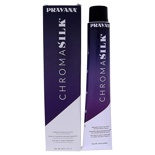 Miniatura 10 de Pravana ChromaSilk Creme - Color de cabello - 63 rubio dorado oscuro unisex color de cabello 3 onzas I0105060