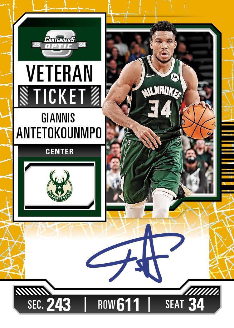 2023-24 Panini Contenders Optic NBA-Sammelkartenbox (Hobby) (1 Autogramm)