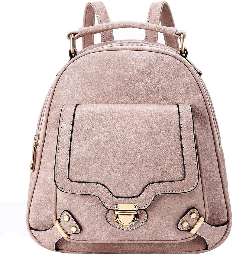 Women's Leather Backpack Teenage Girls College Student Casual Bag Purse Shoulders Bag Travel Bag Daypack (Style 5)