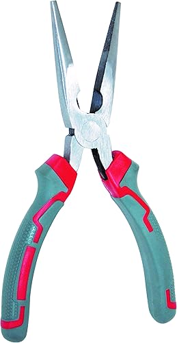 Alicates de punta larga de 8 pulgadas, alicates de punta de aguja de precisión con cortadores de alambre, paquete de 1