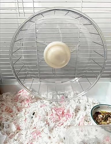 Miniatura 2 de Rueda de ejercicio súper silenciosa para hámster, accesorios para jaulas de juguetes de hámster, 7.9 pulgadas, para correr de animales pequeños,