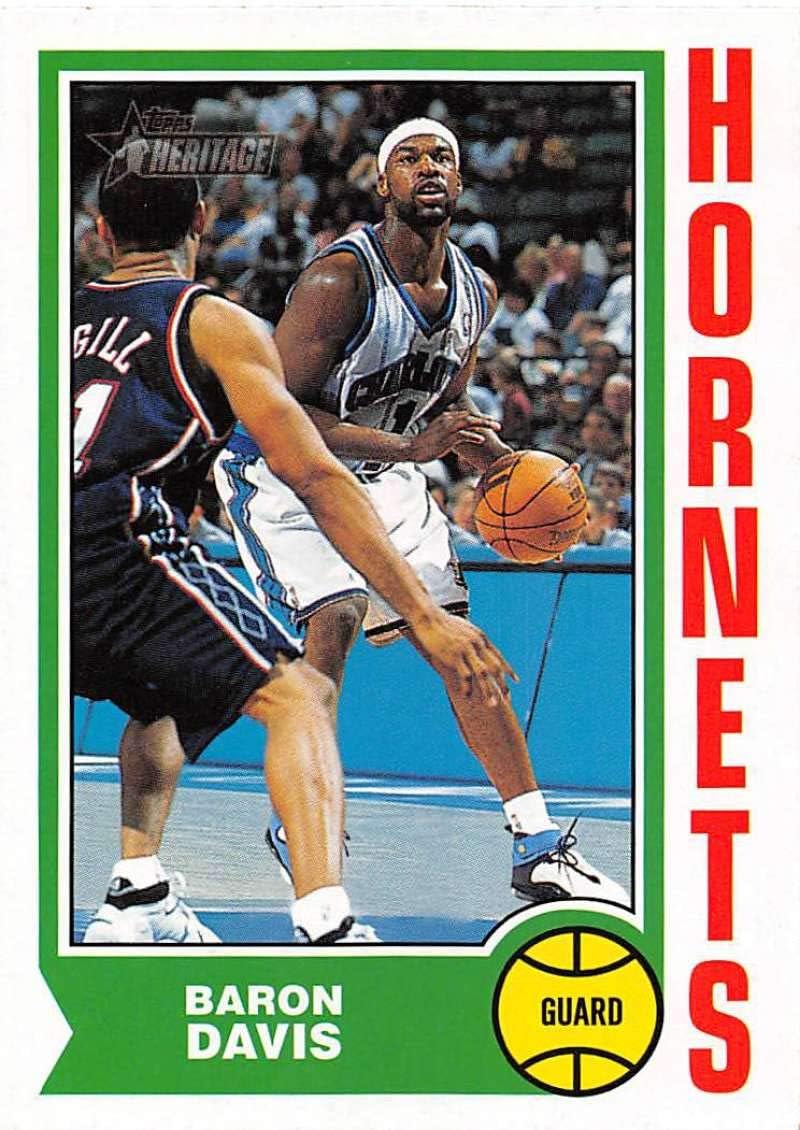 200102 Topps Heritage Basketball 244 Baron Davis Official