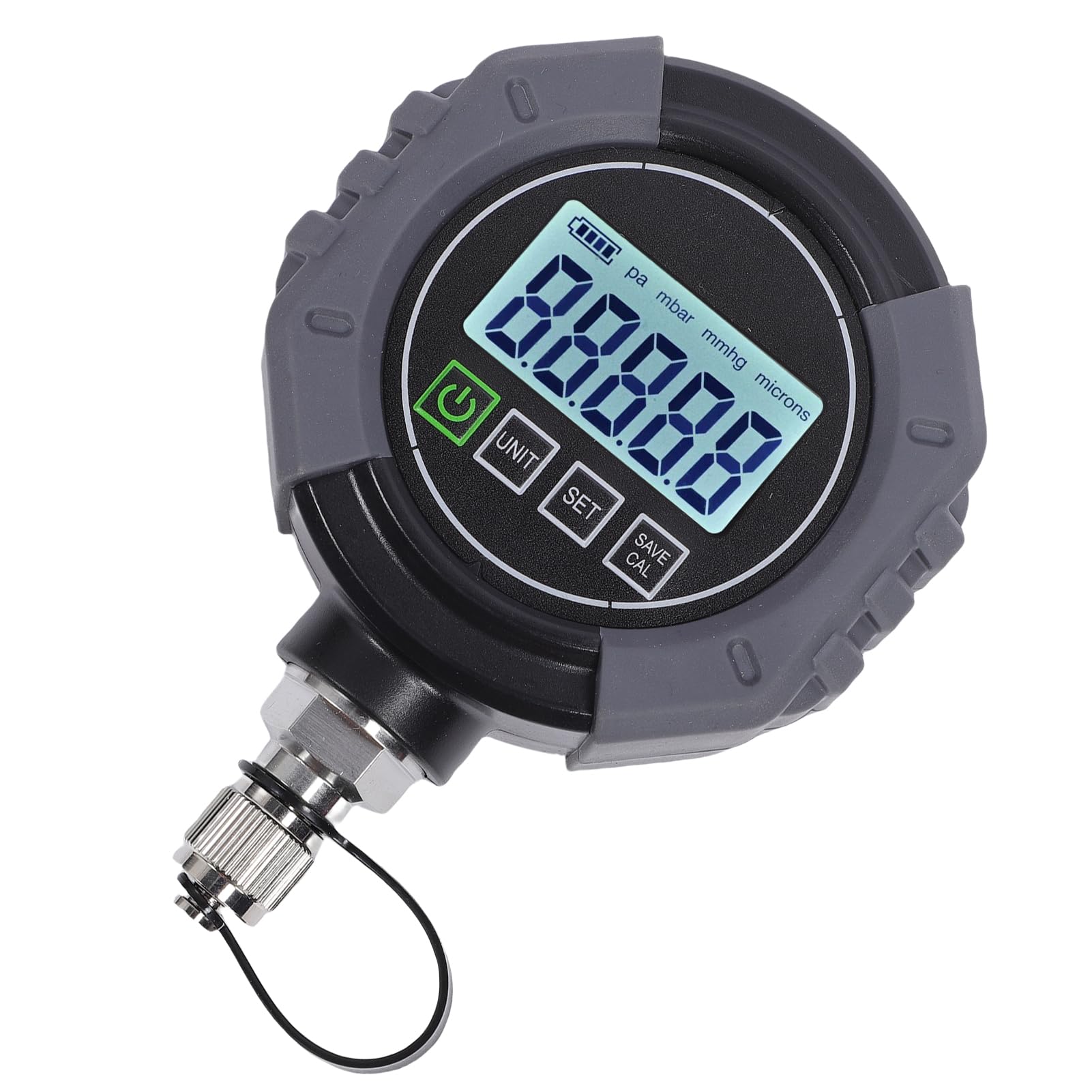 Haofy Medidor de Vacío Micrón, Manómetro de Micras 75000-0 Micrones Conexión Flare de 1/4 Pulgada, for Sistemas de Vacío