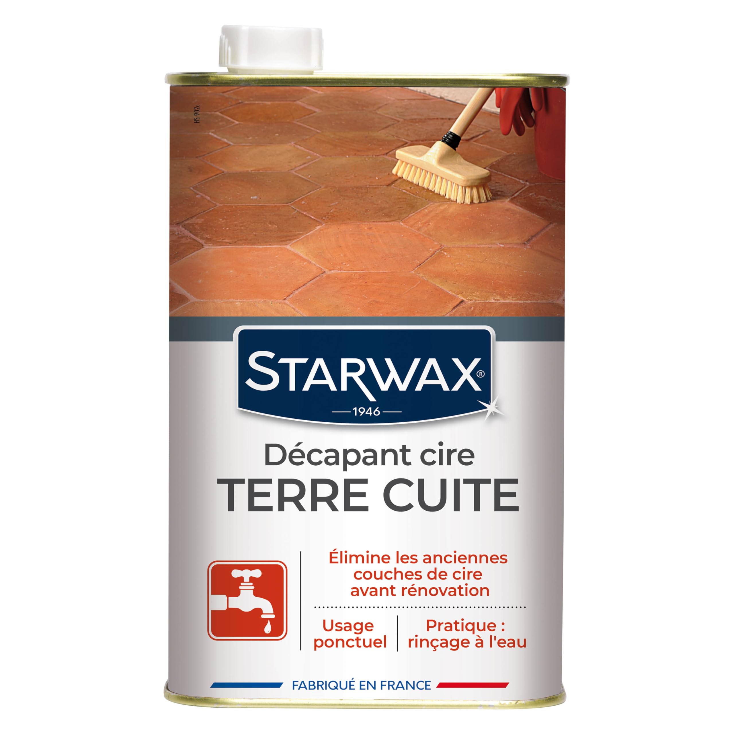 Starwax 346 decapant cera delantero renovation tomettes y Terres cuites – – Juego de 2