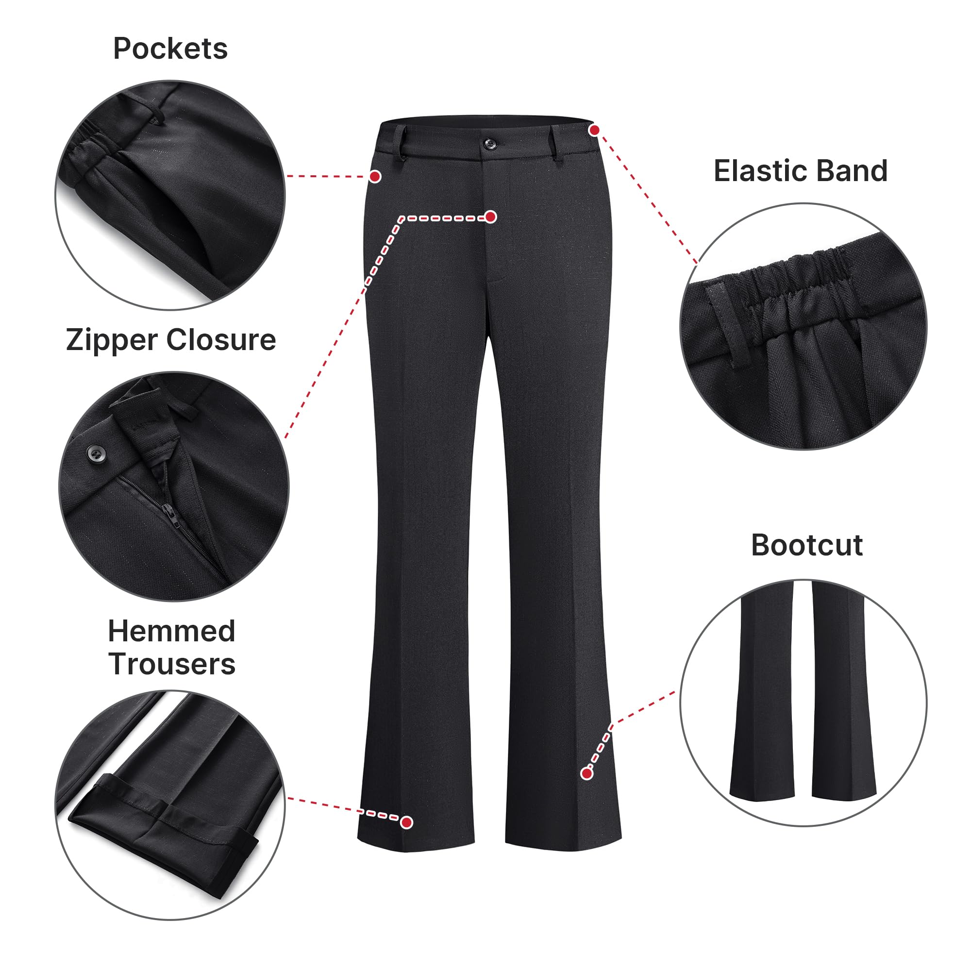 Completo donna 2 pezzi con blazer gessato e pantaloni eleganti bootcut, tailleur da lavoro e outfit business da ufficio