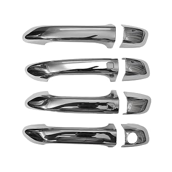 Car Handle Latch Cover Scratch Guard Chrome Finish Compatible with Hyundai Grand I10