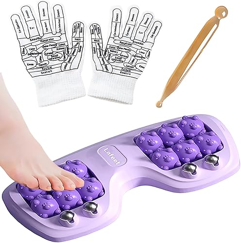 Rodillo portátil de masaje de pies, doble acupresión para aliviar la fascitis plantar, alivio del estrés y mejorar la circulación, herramienta de