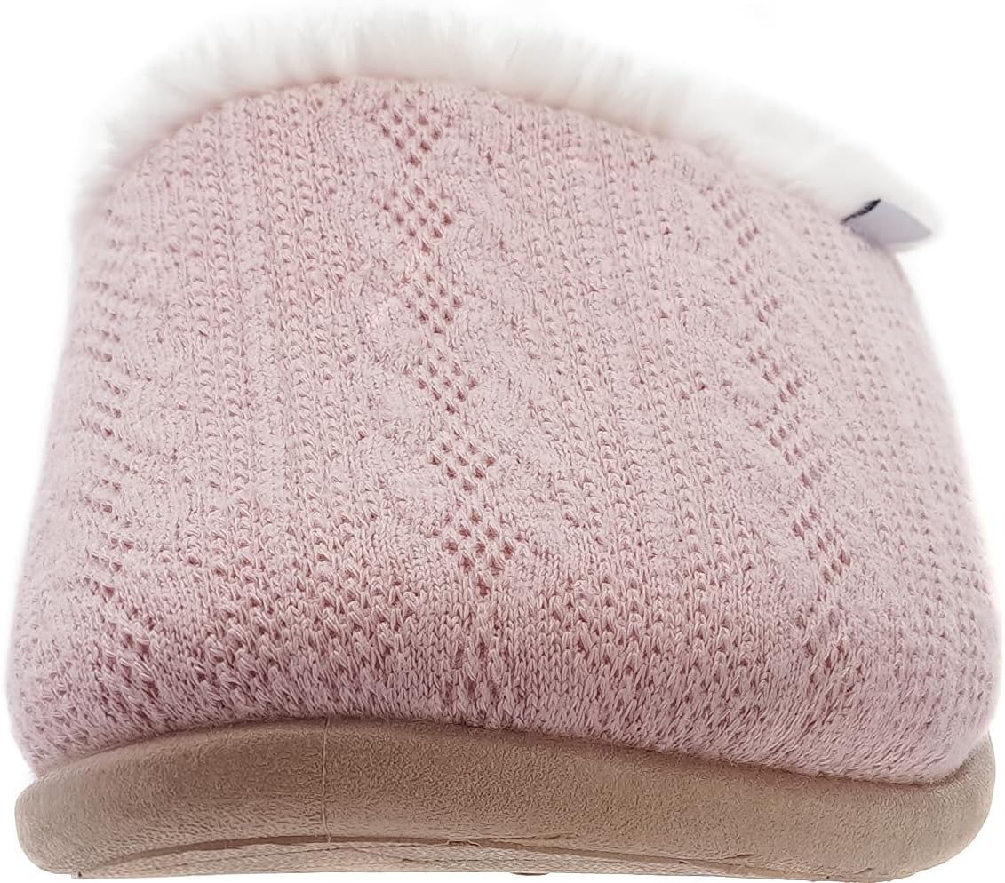 WHITIN Women Arch Support Fuzzy Knitted Slipper Warm Slip On House Shoes - Image 3