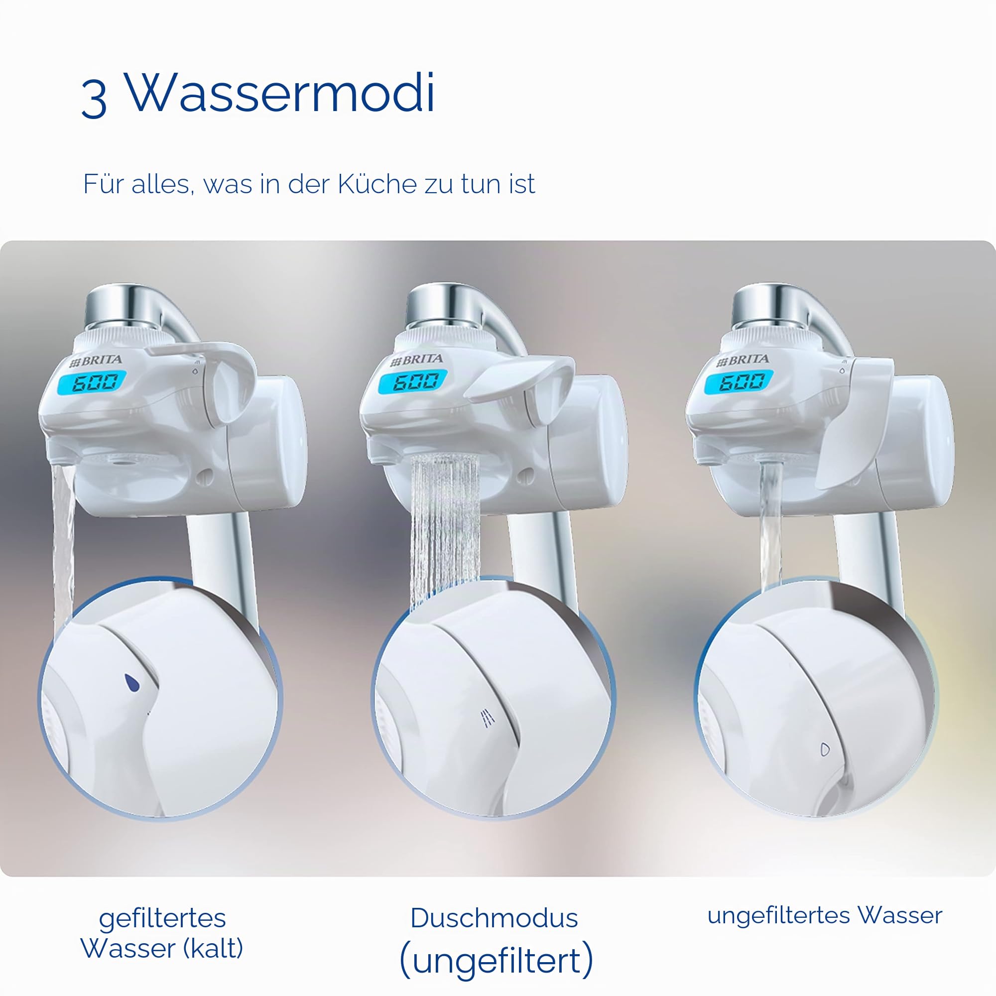 Brita On Tap Wasserfilter, 600 l, Weiß