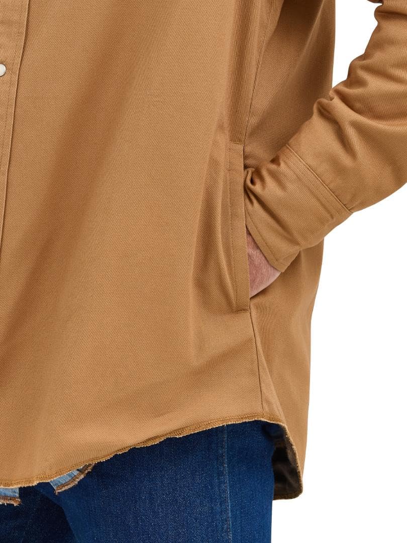 Wrangler Men's Rawhide Flannel Lined Workshirt - Image 6