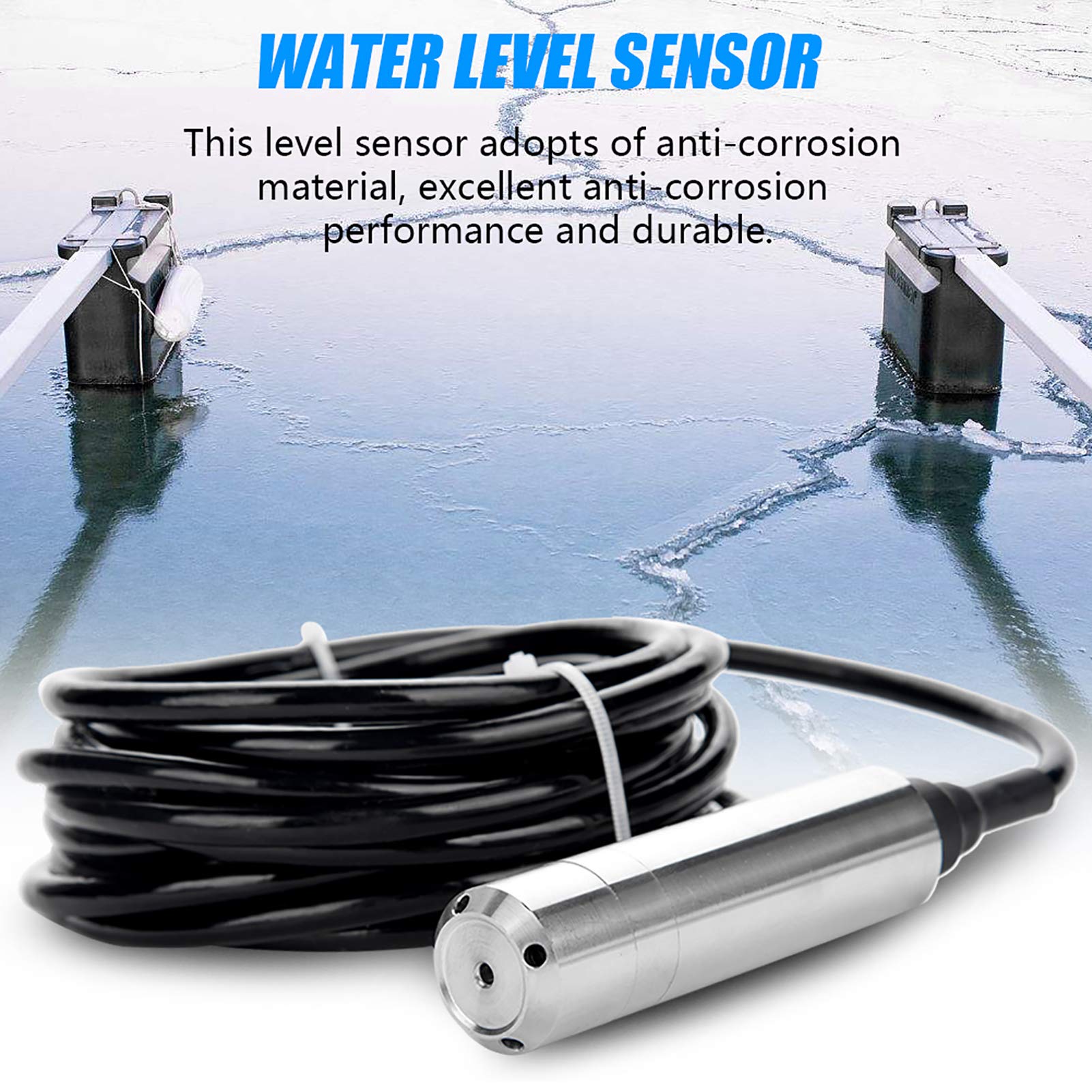 Capteur De Niveau De Liquide DC24V 4-20mA Pour Détecter Une Profondeur De Plage De 0 A 5 M 90509975