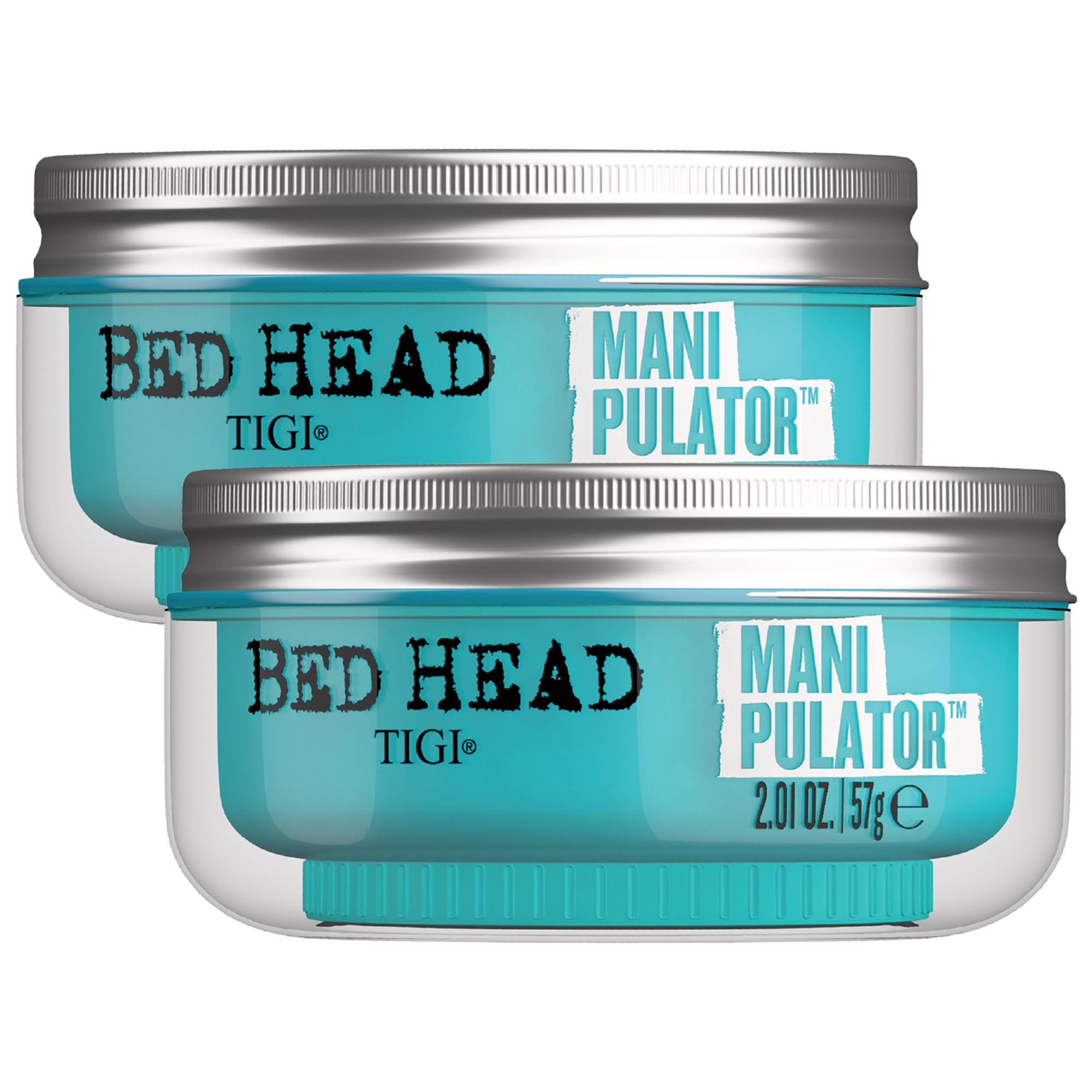 TIGI Bed Head Manipulator Texturizing Putty - Premium Hair Putty for Men & Women - Incredible Texture & Style - For Styling Short to Medium Hair - Finish on Wet or Dry Hair, 2 Pack