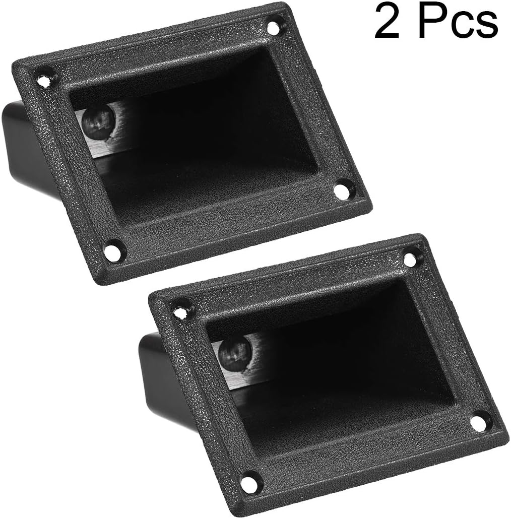 uxcell Recessed Speaker Handle Grasp Pocket Style Plastic Handles Holder Fit for PA/DJ Speakers Cabinet Box 2pcs : Electronics