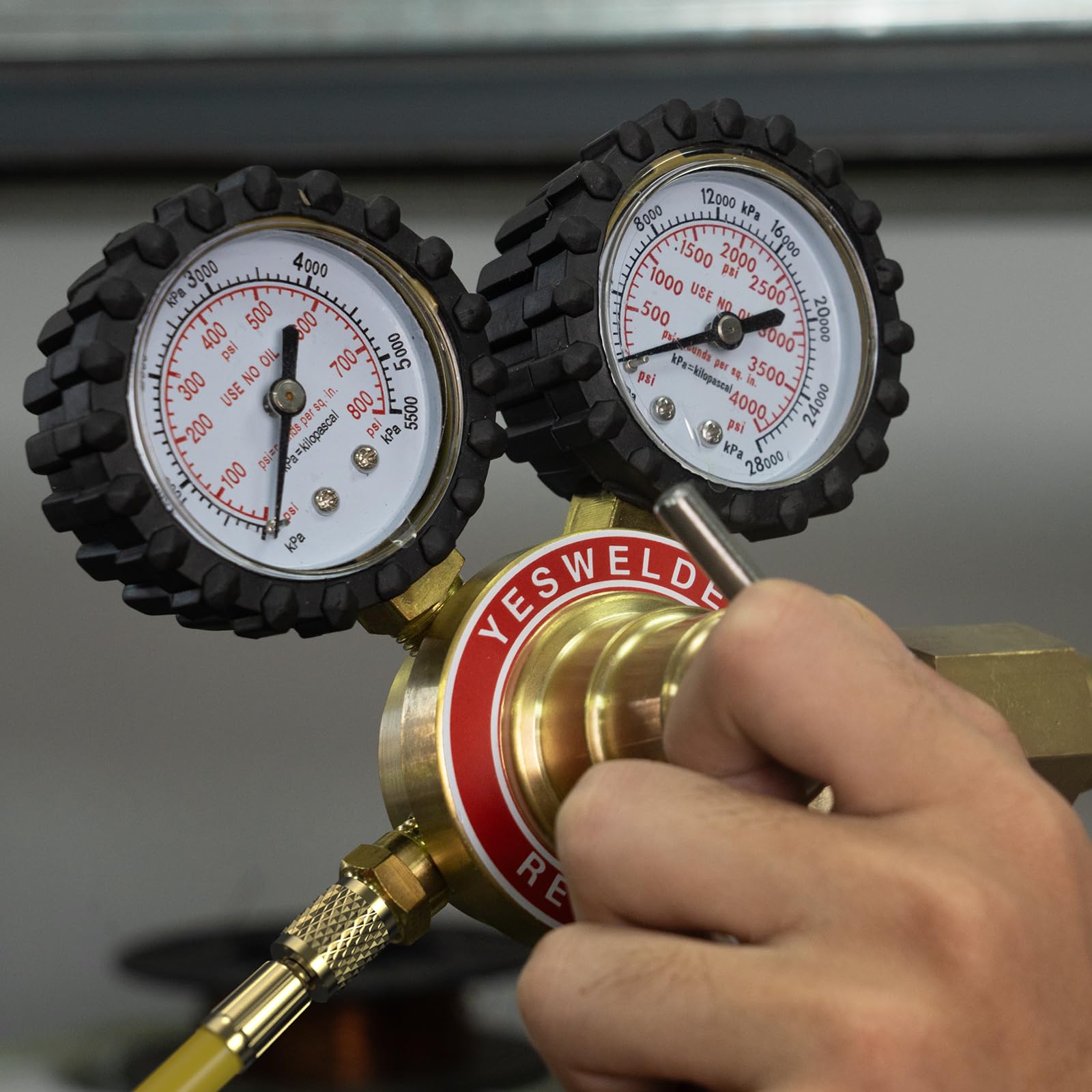 YESWELDER Nitrogen Regulator - 0-800 & 0-4000 PSI -7