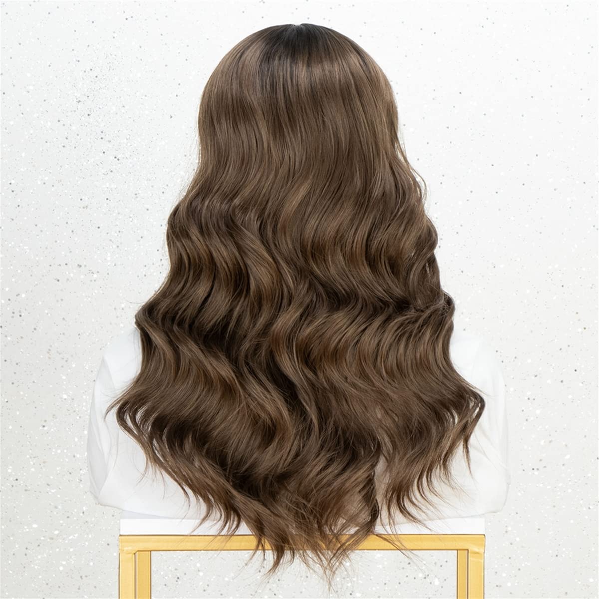 Parrucca Donna Ondulata Marrone Cioccolato – Studio7-uk – Aspetto Naturale - Foto 3