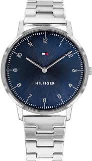 Tommy Hilfiger Analog Blue Dial Stainless Steel Strap Watch for Men