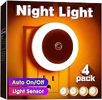 Vista 26 de Briignite Luz nocturna azul celeste, luces nocturnas enchufables a la pared, luz nocturna con sensores de luz, luz nocturna LED para habitación