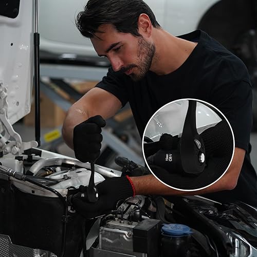 Miniatura 7 de Juego de llaves de vaso de 56 piezas, SAE (532"-916") y métricas (0.157 in-0.591 in), profundas y superficiales, llave de trinquete de 72 dientes,