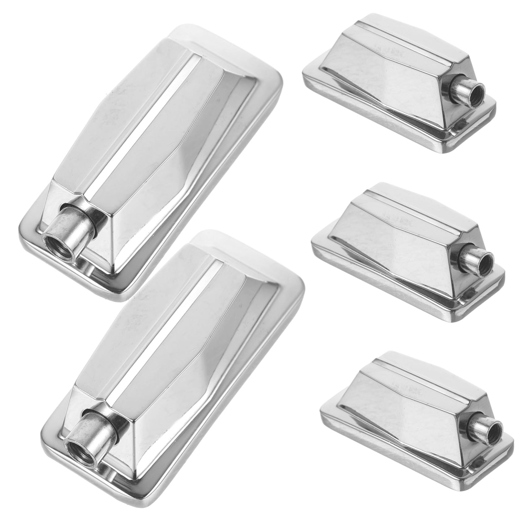 Toyvian Set di 5 Accessori Batteria Acustica in Metallo Argento, Accessori Batteria Acustica per Jazz Drum Ganci e Drum Lug Resistenti per Riparazioni Durature