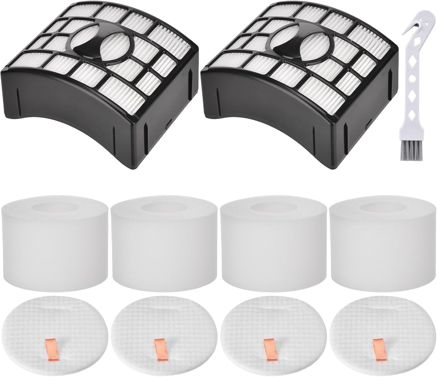 ZD550 filter replacement for Shark Lift-Away Upright Vacuum ZD552 UV700 NV600 NV601 NV611 NV770 NV772 ZU700C ZU701 Parts, 2 Post-motor+ 4 Foam & Felt Filters, replace to part # XHF600 & XFF600