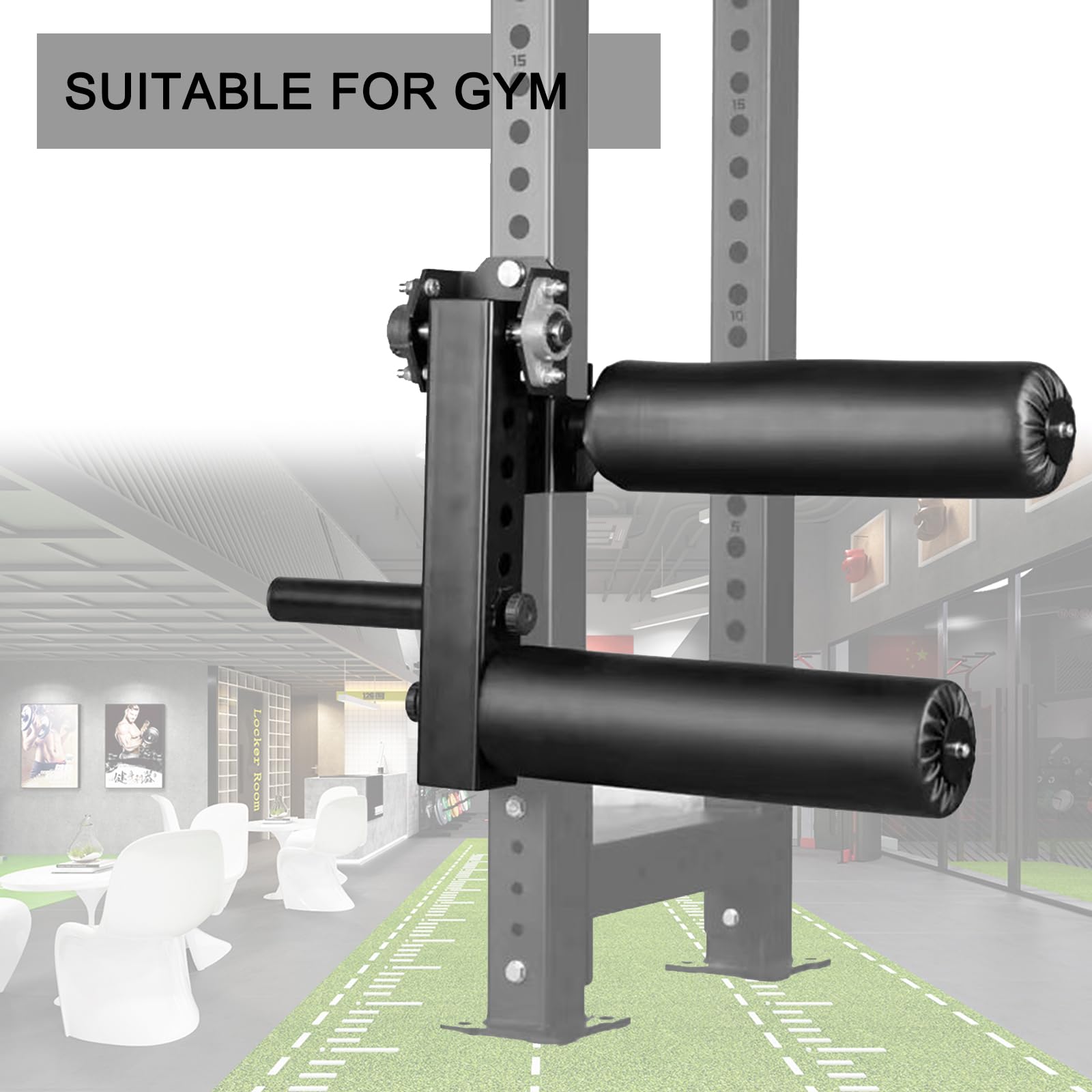 HMWOKPOT Leg Power Cage Rack Attachments - Leg Press Attachment Foam Hook Extension and Curl Machine for Home Gym Body Weight Training,26mm